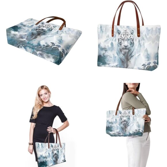 Women 3PCS Tote Bag with Wallet Purse Handbag Set Large Top Handle Casual Satche - Picture 2 of 7